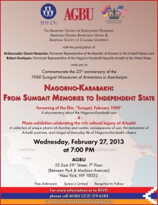 Nagorno-Karabakh - from Sumgait Memories to Independent State