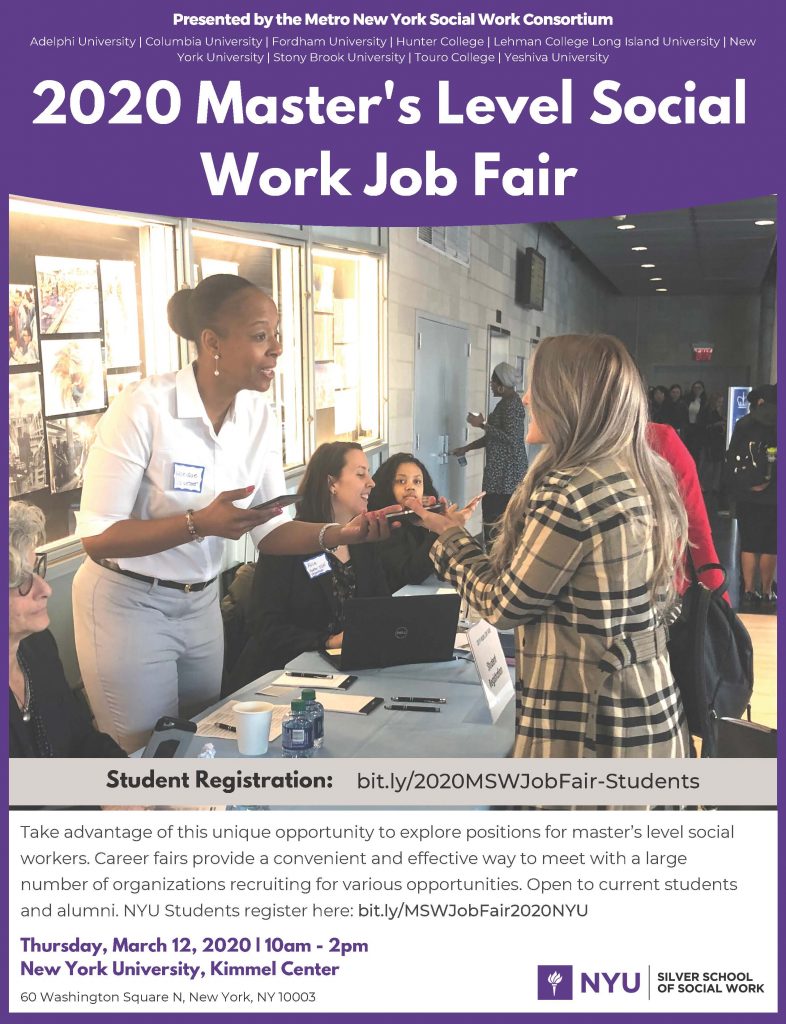 MSW Job Fair Office of Career Services and Leadership Management