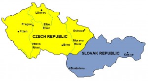 czech-slovak-republics-map