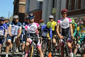 White is indeed slimming. [Photo courtesy of RISD Cycling.]