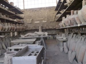 Dead body and other findings in pompeii