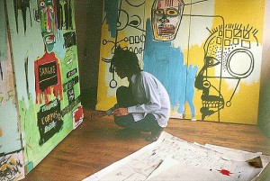Basquiat at work