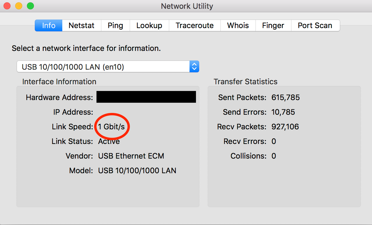 network utility macos