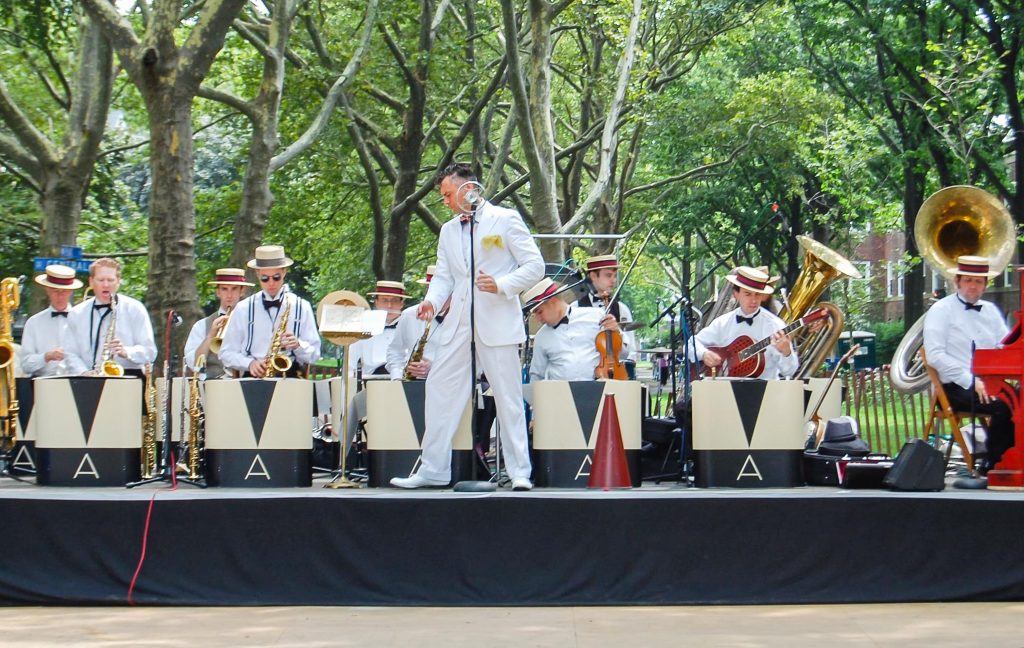 band at Governors Island Jazz Age Lawn Party