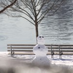 Snowman on Ward's Island