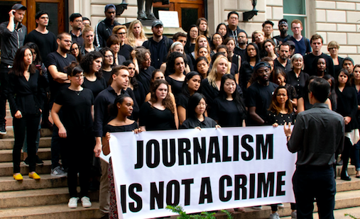 Columbia Students Stand in Solidarity with Jailed Reuters Journalists